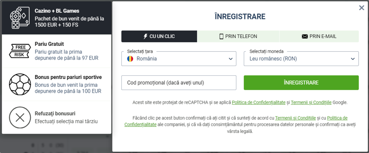 BetLabel Pași pentru înregistrare